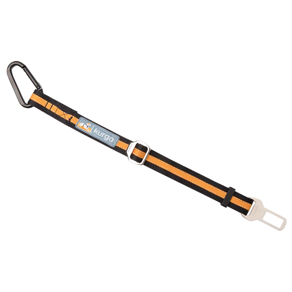 Kurgo Autosicherheitsgurt Direct to Seatbelt schwarz-orange, Länge: ca. 38 - 55 cm von Kurgo