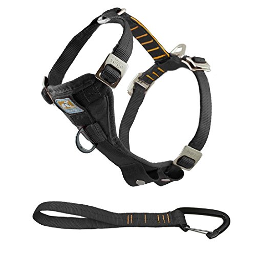 Kurgo Enhanced TRU-Fit-Smart Geschirr, inklusiv Verbindung zum Anschnaller, XS, schwarz von Kurgo