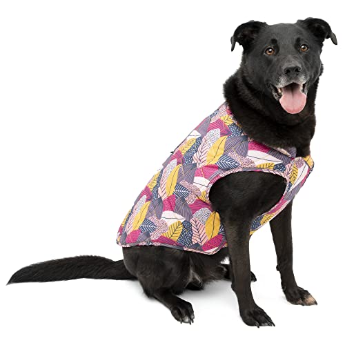 Kurgo Loft Hundejacke Wendbarer Wintermantel für Hunde reflektierend Tragen mit Geschirr wasserabweisend für Kleine Mittel Große Haustiere (Herbstfest, XS) von Kurgo