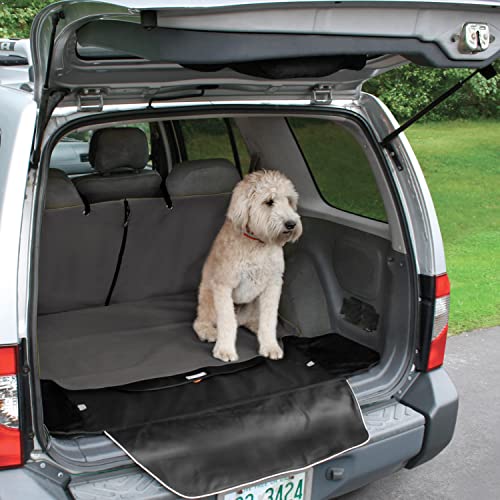 Kurgo Kofferraumbezug für Hunde, Wasserfest und Schmutzabweisend, Für die meisten Autos geeignet, Anthrazitgrau von Kurgo