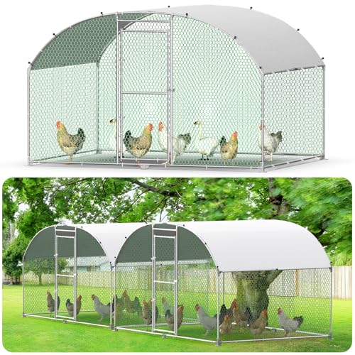 Hühnerstall 3x2x2m Hühnergehege Freilauf groß mit Dach – wetterfestes Freilaufgehege Hühner, Voliere Hühner, Kaninchengehege, Hühnerkäfig aus Stahl, Winterfest & UV-geschützt Hühnerstall 3x2x2m Hühnergehege Freilauf groß mit Dach – wetterfestes Freilaufgehege Hühner, Voliere Hühner, Kaninchengehege, Hühnerkäfig aus Stahl, Winterfest & UV-geschützt von Kuro-sagol