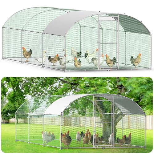 Hühnerstall 3x6m Hühnergehege Freilauf groß mit Dach – wetterfestes Freilaufgehege Hühner, Voliere Hühner, Kaninchengehege, Hühnerkäfig aus Stahl, Winterfest & UV-geschützt Hühnerstall 3x6m Hühnergehege Freilauf groß mit Dach – wetterfestes Freilaufgehege Hühner, Voliere Hühner, Kaninchengehege, Hühnerkäfig aus Stahl, Winterfest & UV-geschützt von Kuro-sagol
