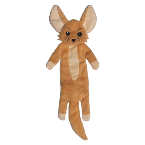 Kuschelfreunde Hundespielzeug ohne Füllung, Quietschendes Plüschspielzeug für kleine bis mittelgroße Hunde & Welpen (Fennec Fuchs) von Kuschelfreunde e. U.