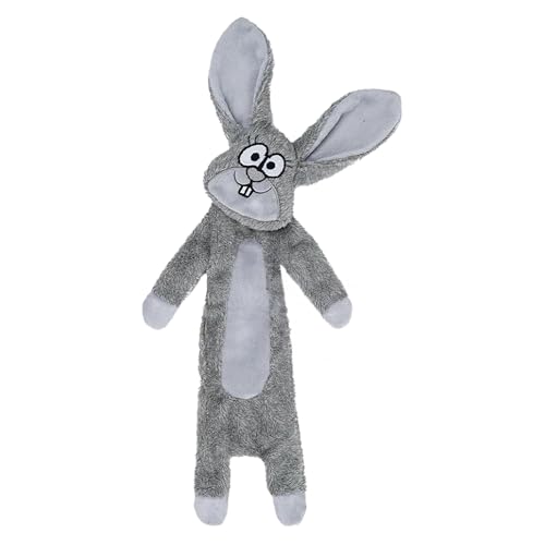Kuschelfreunde Hundespielzeug ohne Füllung, Quietschendes Plüschspielzeug für kleine bis mittelgroße Hunde & Welpen (Kaninchen) von Kuschelfreunde e. U.