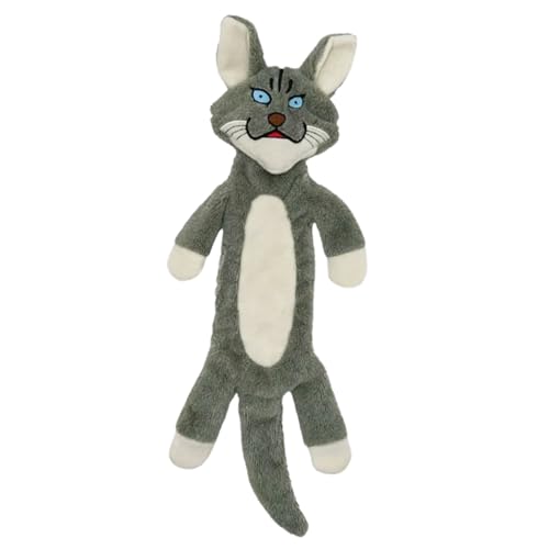 Kuschelfreunde Hundespielzeug ohne Füllung, Quietschendes Plüschspielzeug für kleine bis mittelgroße Hunde & Welpen (Karakal) von Kuschelfreunde e. U.