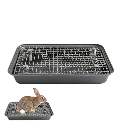 Kustimantu Bunny Müllbox, Katzentoilette - Abnehmbare Haustiertoilette - Wiederverwendbarer Töpfchen -Trainer, Edelstahl -Training von Hasenkäfig für Zuhause Kustimantu Bunny Müllbox, Katzentoilette - Abnehmbare Haustiertoilette - Wiederverwendbarer Töpfchen -Trainer, Edelstahl -Training von Hasenkäfig für Zuhause von Kustimantu