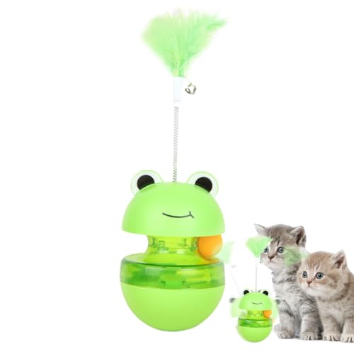 Kustimantu Cat Treat Toy Spender, Katzenspender Spielzeug | Spielzeug für Katzen behandeln - Froschförmige interaktive Slow Feeder Automatic Teaser Hunting Play Enrichment für Outdoor und Innenräume Kustimantu Cat Treat Toy Spender, Katzenspender Spielzeug | Spielzeug für Katzen behandeln - Froschförmige interaktive Slow Feeder Automatic Teaser Hunting Play Enrichment für Outdoor und Innenräume von Kustimantu