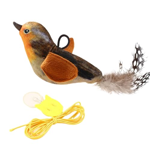 Kustimantu Chirping Bird Cat Toy, zwitschern Vogelspielzeug für Katzen | Stressabbau Teaserspielzeug für Katzen | Simuliertes Kätzchen -Kau -Gerät für gelangweilte Innenhüter, Stressabbau Kustimantu Chirping Bird Cat Toy, zwitschern Vogelspielzeug für Katzen | Stressabbau Teaserspielzeug für Katzen | Simuliertes Kätzchen -Kau -Gerät für gelangweilte Innenhüter, Stressabbau von Kustimantu
