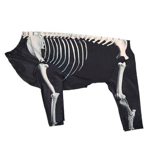 Kustimantu Halloween-Kostüm für Hunde, Skelett-Overall für Hunde | Overall für Welpen, Halloween, Tiere, für Partys, Alltag, Versammlungen, Reisen, Cosplay, Outdoor, Freunde Kustimantu Halloween-Kostüm für Hunde, Skelett-Overall für Hunde | Overall für Welpen, Halloween, Tiere, für Partys, Alltag, Versammlungen, Reisen, Cosplay, Outdoor, Freunde von Kustimantu