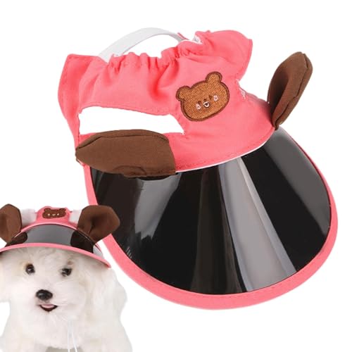 Kustimantu Haustiersonnenhut, Hunde Sonnenschutzhut, Kätzchen Caps, Verstellbarer Hund Pet Beach Sun Protection Caps Sunbonnet Outfit für kleinen Welpen von Kustimantu