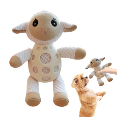 Kustimantu Hund ausgestopfte Tierspielzeug Squeak, Welpe Kauspielzeug für Zahnen - Interaktiver und Lamm niedliche Puppe,Plüsch Welpe Sound Toy Home Schlafzimmer Dekoration für Aggressive Kustimantu Hund ausgestopfte Tierspielzeug Squeak, Welpe Kauspielzeug für Zahnen - Interaktiver und Lamm niedliche Puppe,Plüsch Welpe Sound Toy Home Schlafzimmer Dekoration für Aggressive von Kustimantu