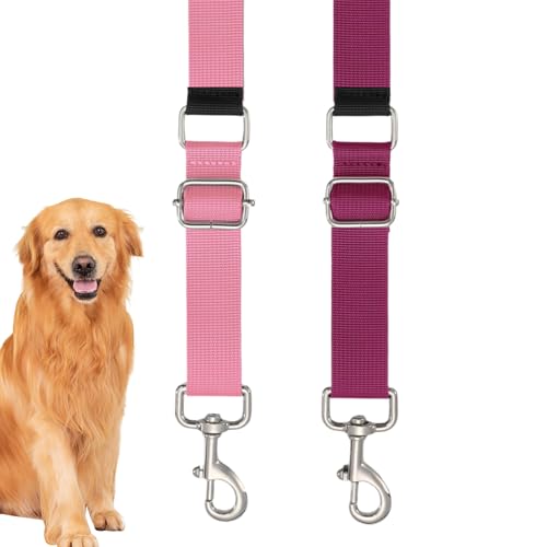Kustimantu Hundefrisier-Gurtverlängerung - 2er Set Pflegetisch-Schlaufen Mit Verstellbarem Nylon-Ring,Verstellbarer Stabiler Schlaufenring, Pflegezubehör, Nylon-Führungsleine Für Kleine Mittelgroße von Kustimantu