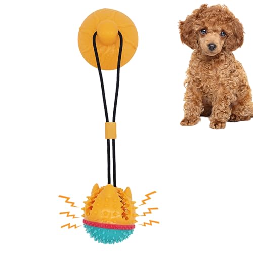 Kustimantu Hundefutterball | Hundefutterspender mit Saugnapf,Robuster Kauspielzeug mit Saugnapf für Suchspiele, Reise, Zwinger & Garten Kustimantu Hundefutterball | Hundefutterspender mit Saugnapf,Robuster Kauspielzeug mit Saugnapf für Suchspiele, Reise, Zwinger & Garten von Kustimantu
