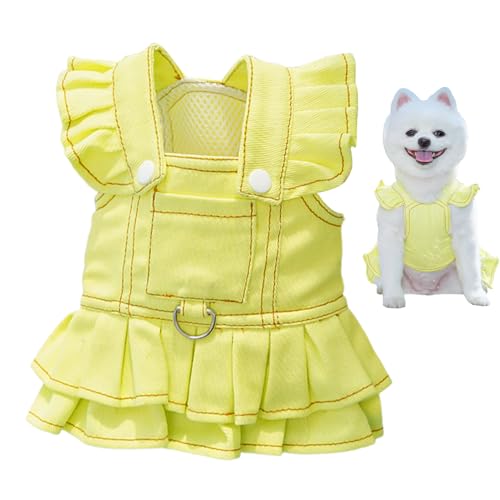 Kustimantu Hundekleid, entzückende Hundebekleidung, atmungsaktive Jeans für Welpen, ideal für Spaziergänge und Reisen Kustimantu Hundekleid, entzückende Hundebekleidung, atmungsaktive Jeans für Welpen, ideal für Spaziergänge und Reisen von Kustimantu