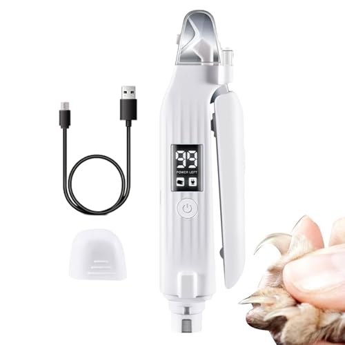 Kustimantu Hundenagelfräser | Hundenagelknipser | Wiederaufladbarer Nagelknipser mit LED-Licht | Ergonomisches Haustier Pfotenpflege Werkzeug, Nagelfräser Kustimantu Hundenagelfräser | Hundenagelknipser | Wiederaufladbarer Nagelknipser mit LED-Licht | Ergonomisches Haustier Pfotenpflege Werkzeug, Nagelfräser von Kustimantu