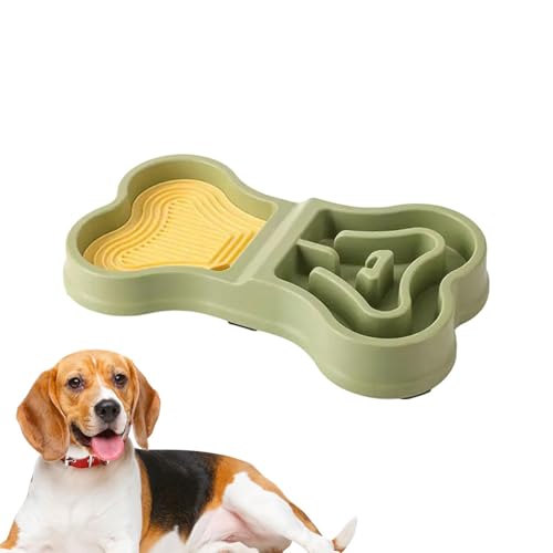 Kustimantu Hundepuzzle -Feeder, Nicht -Slip -Welpenschale, Langsame Essschalen-Anti-Slip-Design, Tragbare sichere Feeder für Haustierhunde Welpe Home Reisen im Innenbereich im Freien von Kustimantu