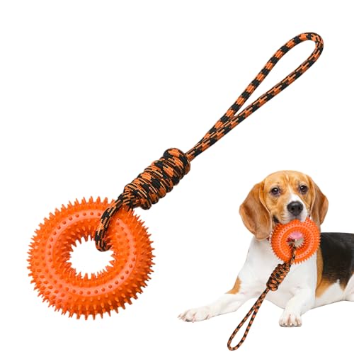 Kustimantu Hundespielzeug quietschend, Hundequietschende Spielzeug | Anti-Stress-Spiky Ring,Aggressives Kau -mit unzerstörbarer Hund Spielzeug mit Seil für Welpe Zahne Langeweile Relief mentale Kustimantu Hundespielzeug quietschend, Hundequietschende Spielzeug | Anti-Stress-Spiky Ring,Aggressives Kau -mit unzerstörbarer Hund Spielzeug mit Seil für Welpe Zahne Langeweile Relief mentale von Kustimantu