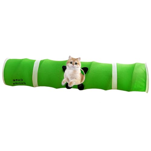 Kustimantu Katzen Spiel Tunnel - Faltbarer Interaktiver Spielzeug Schlauch Für Katzen | Spielzeugröhre Für Kätzchen Kaninchen Und Meerschweinchen Indoor Und Outdoor Spielmöglichkeiten von Kustimantu