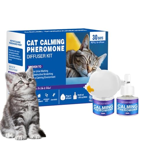 Kustimantu Katzenberuhigungsdiffusor, Katzenpheromone beruhigen Diffusor Refill,Reduzieren Sie das Kratzerdiffusor | 60 lang anhaltende Stecker in der Katze beruhigende Freisetzung anhaltende Pheromon Kustimantu Katzenberuhigungsdiffusor, Katzenpheromone beruhigen Diffusor Refill,Reduzieren Sie das Kratzerdiffusor | 60 lang anhaltende Stecker in der Katze beruhigende Freisetzung anhaltende Pheromon von Kustimantu