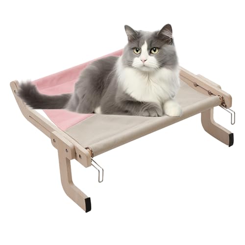 Kustimantu Katzenhängematte für, Katzenbett, Bank-Sitzstange für Katze, Hängende Bank-Katzensitzstange, verstellbare Katzensitzstange, Katzenregal für Nachttisch, Kustimantu Katzenhängematte für, Katzenbett, Bank-Sitzstange für Katze, Hängende Bank-Katzensitzstange, verstellbare Katzensitzstange, Katzenregal für Nachttisch, von Kustimantu