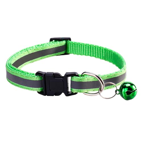 Kustimantu Katzenhalsband, phosphoreszierendes Halsband mit Glocke, leichtes und wetterfestes Haustierzubehör für Wandern, Erkundung und Outdoor-Aktivitäten von Kustimantu