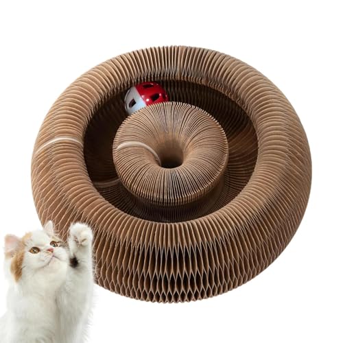 Kustimantu Katzenkratzerbrett, Katzenkratzpad,Kitten Croboper Pappe mit Ball - Wellblech gelangweilt Kätzchen Mentaler körperlicher Bewegung Begleiter für Rasen, Wohnzimmer Kustimantu Katzenkratzerbrett, Katzenkratzpad,Kitten Croboper Pappe mit Ball - Wellblech gelangweilt Kätzchen Mentaler körperlicher Bewegung Begleiter für Rasen, Wohnzimmer von Kustimantu