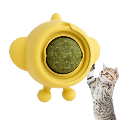 Kustimantu Katzenminenbällchen, Katzenminenkugeln für Katzen - Kitten Energy Ball Lick,Interaktives Haustier Spielen Kauenzubehör, leckbare Zähnereinigung Energiespielzeug für Kätzchen Kustimantu Katzenminenbällchen, Katzenminenkugeln für Katzen - Kitten Energy Ball Lick,Interaktives Haustier Spielen Kauenzubehör, leckbare Zähnereinigung Energiespielzeug für Kätzchen von Kustimantu