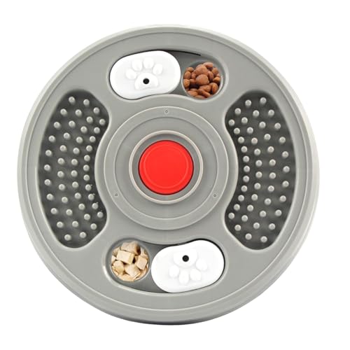 Kustimantu Langsamer Schüsselfutter für Hunde, langsame Feeder Hundeschalen | Hundefutter langsame Feeder Bowl | Erhöhte interaktive Verschüttungsbeweis Nonslip Futtersuche behandeln Spender mental von Kustimantu