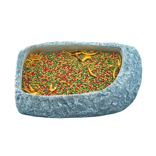Kustimantu Schildkröte, Schlangenwasserschale - Terrarium Feed Food Bowl - Flache naturalistische Eckfutterlein für bärtige Drache, Baumpfleger, Tropen, Einsiedlerkrabbe, Schlange Kustimantu Schildkröte, Schlangenwasserschale - Terrarium Feed Food Bowl - Flache naturalistische Eckfutterlein für bärtige Drache, Baumpfleger, Tropen, Einsiedlerkrabbe, Schlange von Kustimantu