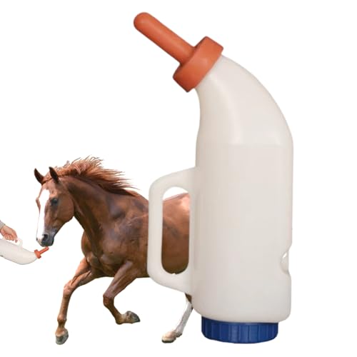 Kustimantu Vieh -Getränkeflasche, Ziegenflaschen zum Füttern - Milchfutterflaschen mit klarer Skala | Viehmilch füttern Pflegebehälter für Kälber und andere Junge Tiere von Kustimantu