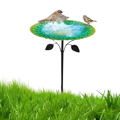 Kustimantu Vogeltränke für Garten, Vogeltränke auf Fuß aus Metall mit Futterstation | vielseitiger Behälter für Papageien, Zubehör für Balkon, Rasen, Terrasse oder Garten Kustimantu Vogeltränke für Garten, Vogeltränke auf Fuß aus Metall mit Futterstation | vielseitiger Behälter für Papageien, Zubehör für Balkon, Rasen, Terrasse oder Garten von Kustimantu