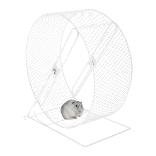 Leise Laufrad Hamster - Hamsterrad für Nager aus Metall - Leichtgängiges von Kustimantu