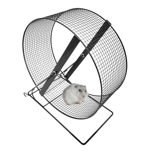Leise Laufrad Hamster - Hamsterrad für Nager aus Metall - Leichtgängiges von Kustimantu