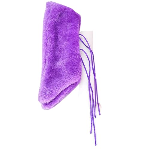 Kuuleyn Fleece-Vogeldecke, Nest-Hängespielzeug, Vogelecke, Fleece, weich, warm, Samt, helle Farbe, waschbar, praktischer Vogelbettwärmer für Papageien, Sittiche, Nymphensittiche (Purple) von Kuuleyn