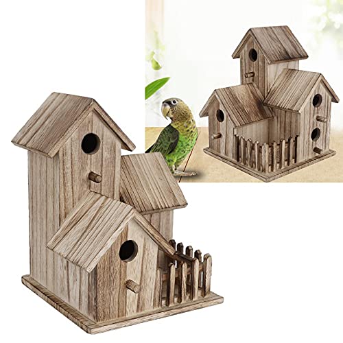 Kuuleyn Holz Vogelhaus, Holz Vogelhaus Kleine Outdoor Garten Vogel Nistkasten Vogelhaus Haustier liefert Dekoration Kuuleyn Holz Vogelhaus, Holz Vogelhaus Kleine Outdoor Garten Vogel Nistkasten Vogelhaus Haustier liefert Dekoration von Kuuleyn