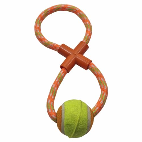 Seil-Hundespielzeug zum Ziehen und Zerren mit Ball – strapazierfähiges Baumwollseil zum Apportieren, Kauen & interaktives Spielen – 30 cm Seil mit 6 cm Ball – verschiedene Farben Seil-Hundespielzeug zum Ziehen und Zerren mit Ball – strapazierfähiges Baumwollseil zum Apportieren, Kauen & interaktives Spielen – 30 cm Seil mit 6 cm Ball – verschiedene Farben von Kuvias