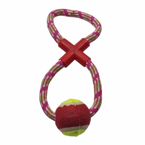 Seil-Hundespielzeug zum Ziehen und Zerren mit Ball – strapazierfähiges Baumwollseil zum Apportieren, Kauen & interaktives Spielen – 30 cm Seil mit 6 cm Ball – verschiedene Farben Seil-Hundespielzeug zum Ziehen und Zerren mit Ball – strapazierfähiges Baumwollseil zum Apportieren, Kauen & interaktives Spielen – 30 cm Seil mit 6 cm Ball – verschiedene Farben von Kuvias