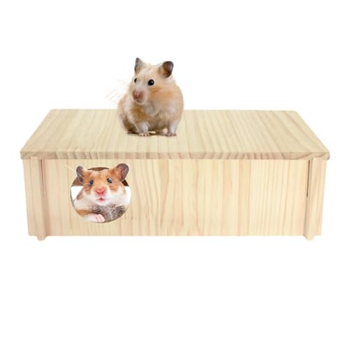 Kuxiptin Hamsterhaus aus | Rechteckiges 2-Kammer-Hamsterhaus aus, kleine Haustiere, Waldhaus für Zwerghamster, Syrische Hamster, Rennmäuse, Igel, Mäuse Kuxiptin Hamsterhaus aus | Rechteckiges 2-Kammer-Hamsterhaus aus, kleine Haustiere, Waldhaus für Zwerghamster, Syrische Hamster, Rennmäuse, Igel, Mäuse von Kuxiptin