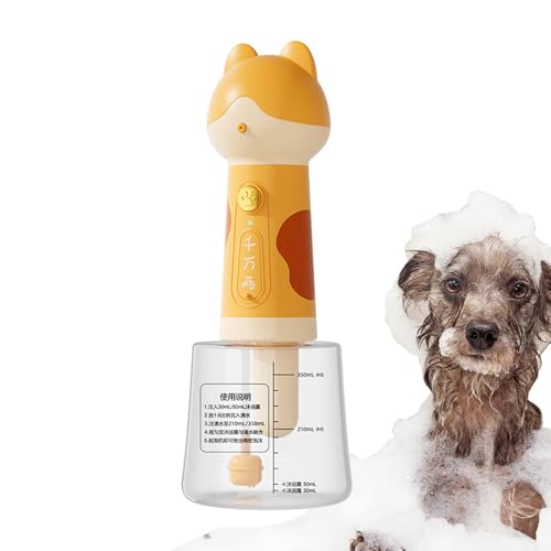 Kuxiptin Hund Shampoo Sprayer, Shampoo -Schaum für Haustier, Elektrischer Hund schäumt Shampoo -Spender Cartoon, Katze Automatisches Baden wiederaufladbares Seifensprühgerät für die Tiefe Reinigung Kuxiptin Hund Shampoo Sprayer, Shampoo -Schaum für Haustier, Elektrischer Hund schäumt Shampoo -Spender Cartoon, Katze Automatisches Baden wiederaufladbares Seifensprühgerät für die Tiefe Reinigung von Kuxiptin