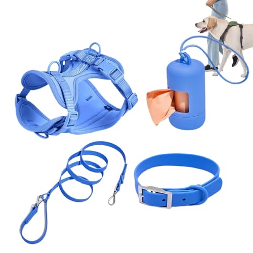Kuxiptin Hundeleinen Set, Haustiergeschirr Halsband und Leine Set, Funktionsleine Set für mittelgroße Hunde Alltag Verstellbares Hundehalsband Mode Kuxiptin Hundeleinen Set, Haustiergeschirr Halsband und Leine Set, Funktionsleine Set für mittelgroße Hunde Alltag Verstellbares Hundehalsband Mode von Kuxiptin