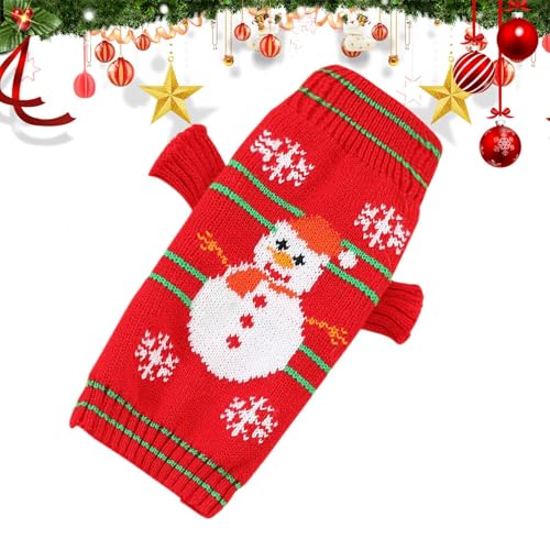 Kuxiptin Weihnachtspullover für Hunde,Weihnachtspullover für Welpen - Weiche Hunde-Shirts, Warmer Hundepullover - gestricktes Hundetuch, atmungsaktives Haustierzubehör für kleine Hunde und Kuxiptin Weihnachtspullover für Hunde,Weihnachtspullover für Welpen - Weiche Hunde-Shirts, Warmer Hundepullover - gestricktes Hundetuch, atmungsaktives Haustierzubehör für kleine Hunde und von Kuxiptin
