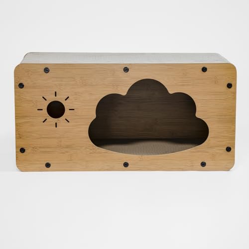 Katzenhöhle mit Kratzbrett – 2-in-1 Katzenhaus & Kratzmöbel – stabil & nachhaltig – aus Holz & Wellpappe – 59,5 × 29,5 × 29 cm – Rückzugsort & Spielplatz für Katzen Katzenhöhle mit Kratzbrett – 2-in-1 Katzenhaus & Kratzmöbel – stabil & nachhaltig – aus Holz & Wellpappe – 59,5 × 29,5 × 29 cm – Rückzugsort & Spielplatz für Katzen von Kvota