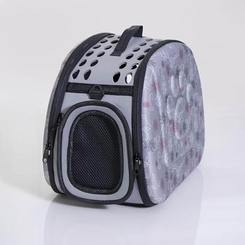 Transporttasche, Tragetasche für Tiere: Katzen, kleine Hunde und andere Haustiere. Haustier-Transportbox mit Griff und Tragegurt. Farbe. Grau, Maße 27x42x32cm. Leicht und klappbar. Atmungsaktiv Transporttasche, Tragetasche für Tiere: Katzen, kleine Hunde und andere Haustiere. Haustier-Transportbox mit Griff und Tragegurt. Farbe. Grau, Maße 27x42x32cm. Leicht und klappbar. Atmungsaktiv von Kvota