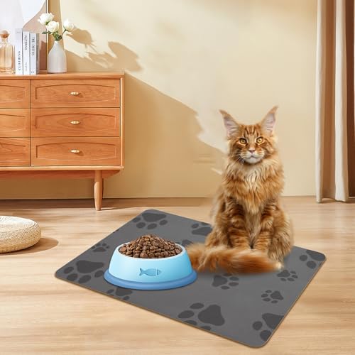 Napfunterlage Katzen,wasserdichte Haustier Futtermatten 50x35cm,Silikonmatte Napfunterlage Hund,Unterlage Hundenapf,Futtermatte Katzen für Hunde und Katzen Tierfutter Napfunterlage Katzen,wasserdichte Haustier Futtermatten 50x35cm,Silikonmatte Napfunterlage Hund,Unterlage Hundenapf,Futtermatte Katzen für Hunde und Katzen Tierfutter von Kweiugfi