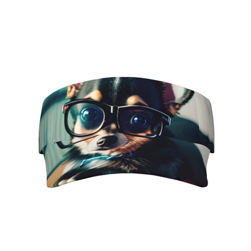 Baseball-Sonnenhut mit Chihuahua-Motiv, Unisex, Sport, Sonnenblende für Tennis, Outdoor-Aktivitäten von Kycvds