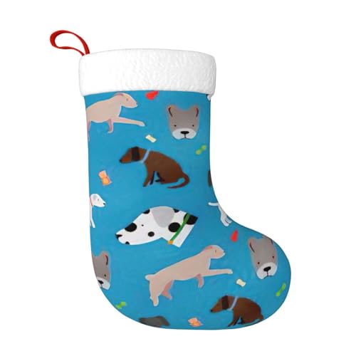 Hundeausstellung, Weihnachtsstrumpf, Schneekappe, Plüsch, Familie, Weihnachtsmann, Party-Dekoration von Kycvds
