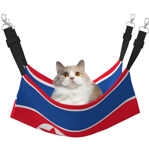 Katzenhängematte mit koreanischer Flagge, verstellbar, zum Aufhängen, Schlafunterlage für kleine Haustiere von Kycvds