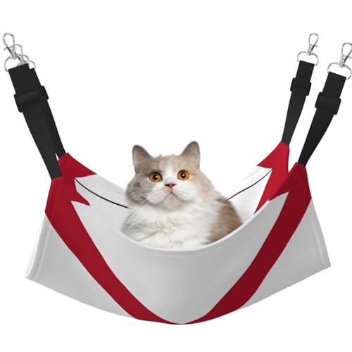 Kycvds Alabama Katzenhängematte für Käfig, verstellbare Aufhängung, Schlafunterlage für kleine Haustiere von Kycvds