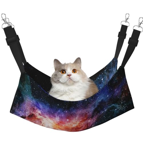 Kycvds Galaxy in The Universe Katzenhängematte für Käfig, verstellbar, Schlafunterlage für kleine Haustiere Kycvds Galaxy in The Universe Katzenhängematte für Käfig, verstellbar, Schlafunterlage für kleine Haustiere von Kycvds