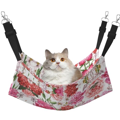 Kycvds Garten-Katzen-Hängematte für Käfig, verstellbar, Schlafunterlage für kleine Haustiere Kycvds Garten-Katzen-Hängematte für Käfig, verstellbar, Schlafunterlage für kleine Haustiere von Kycvds